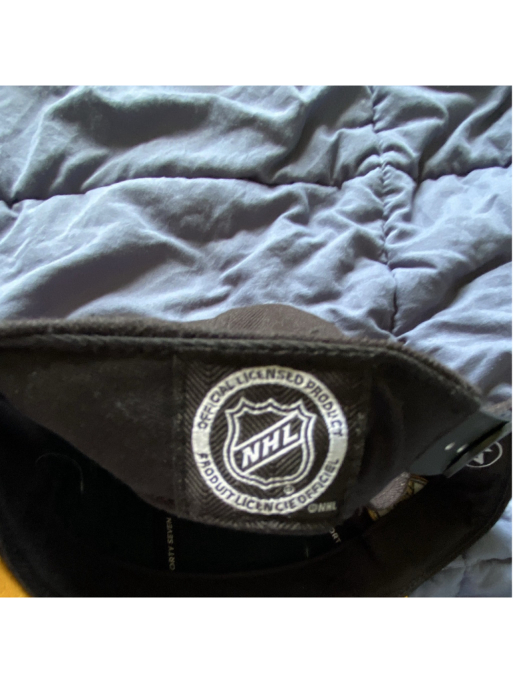 '47 Boston Bruins NHL Cap Black/Yellow One Size Officially Licensed - Picture 7 of 8